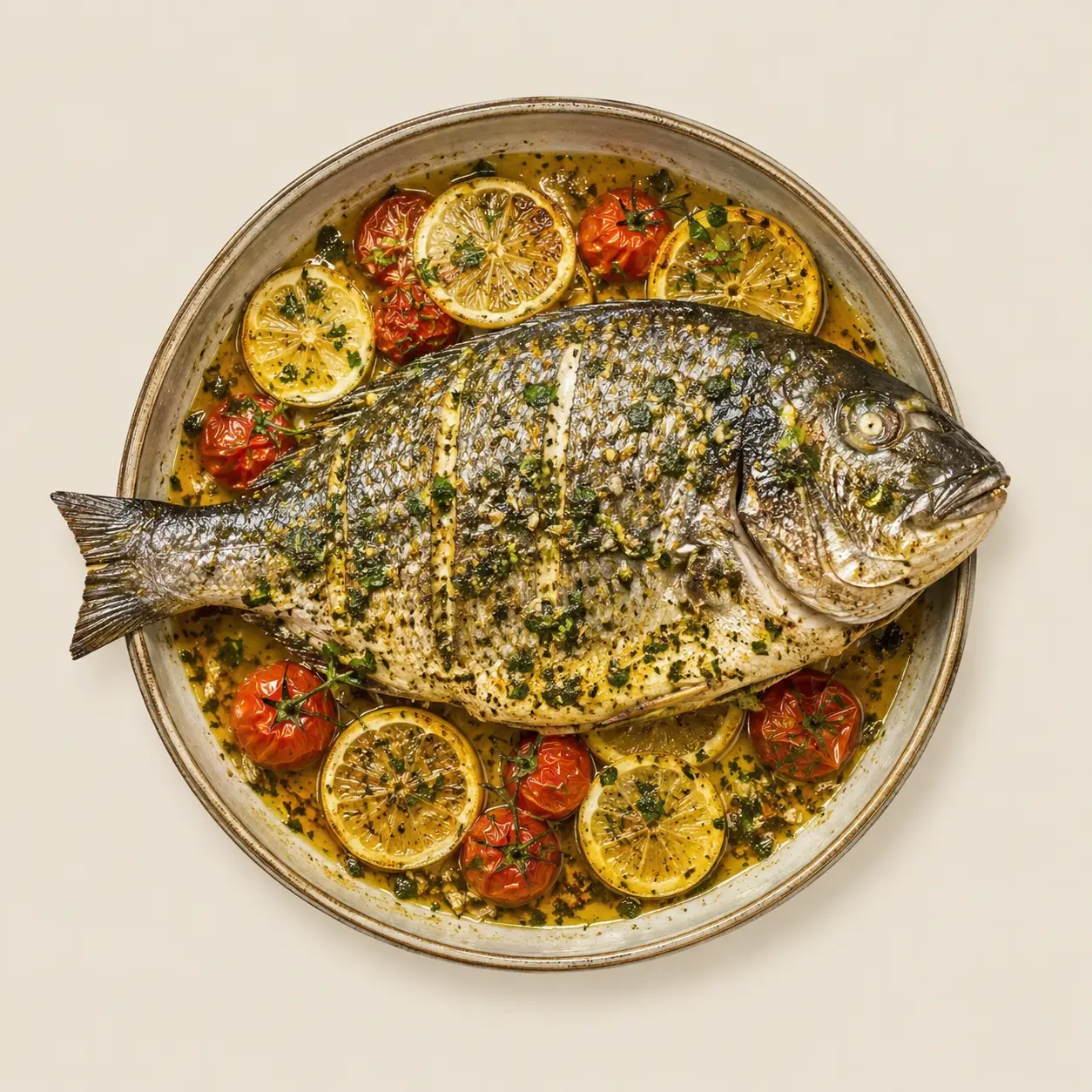 Dorade Aux Herbes Au Four (45min)
