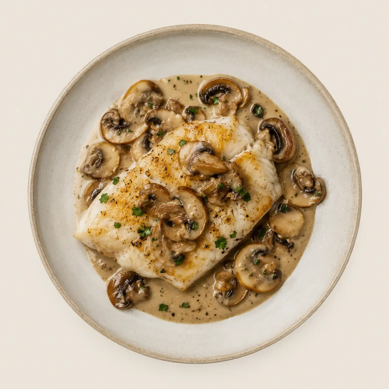 Filet De Saint Pierre Aux Champignons