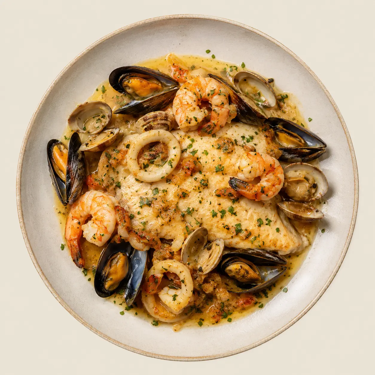 Filet De Saint Pierre Aux Fruits De Mer