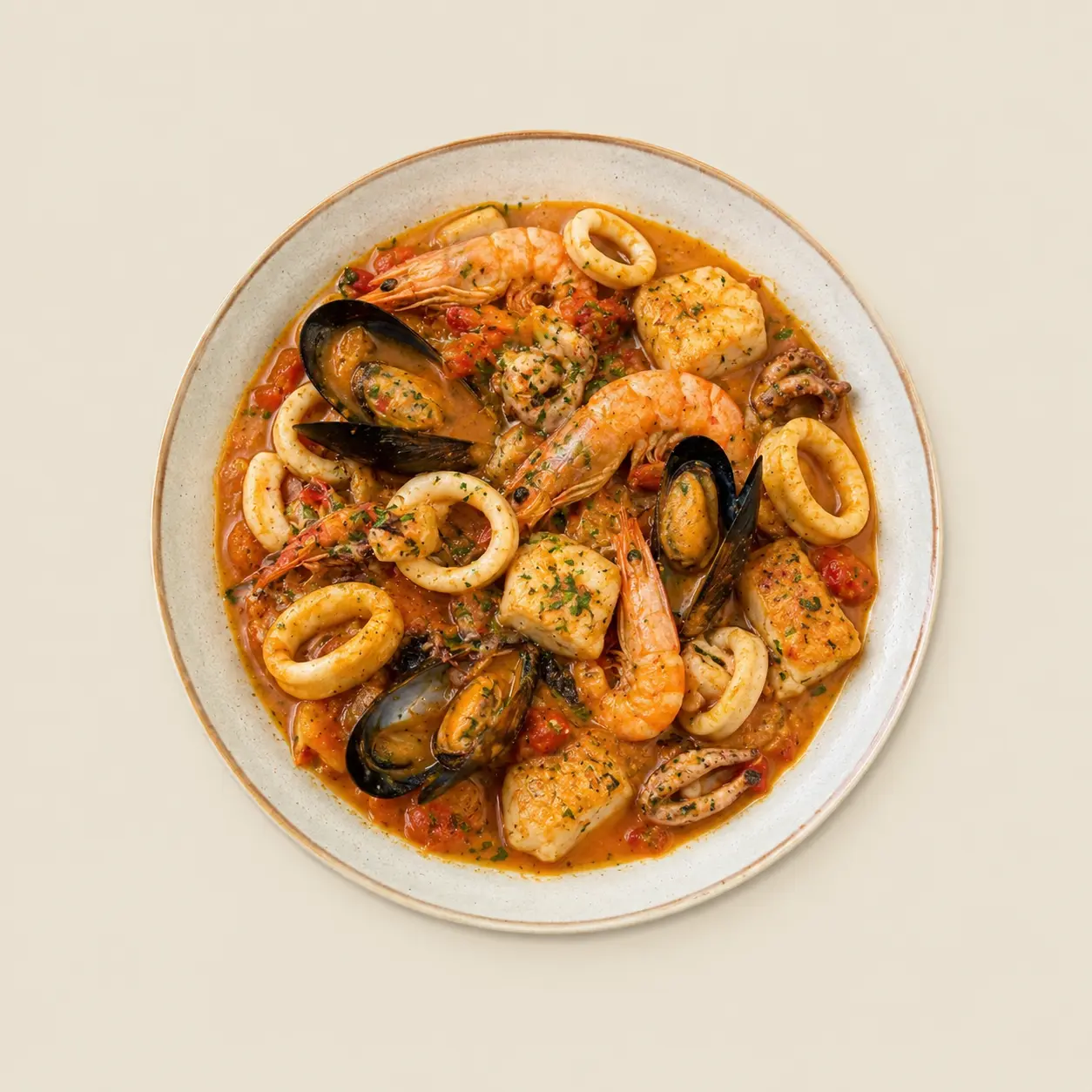 Rigamanté Royale (Sauce à l'Ail ou Sauce Tomate)