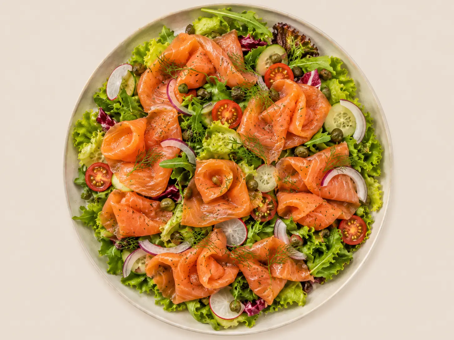 Salade Saumon Fumée